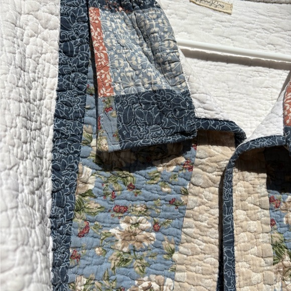 Chic Floral Patchwork Quilted Coat - Picture 6 of 8